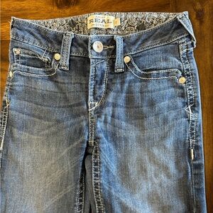 Ariat Jeans Youth Girls Size 12 Real Denim Mid Rise Bootcut Medium Wash Cowgirl